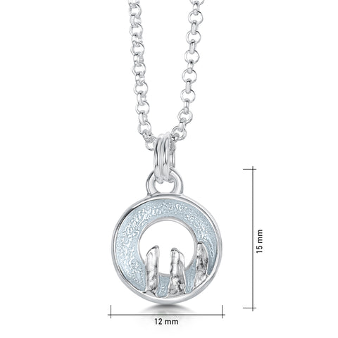 Orkney Spirit Small Pendant in Dew Enamel by Sheila Fleet Jewellery