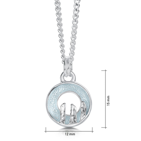 Orkney Spirit Small Pendant in Dew Enamel by Sheila Fleet Jewellery