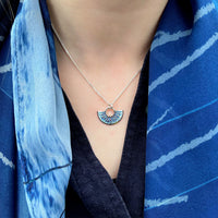 Runic Small Pendant Necklace in Skaill Enamel by Sheila Fleet Jewellery