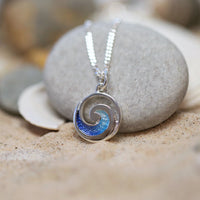 Pentland Enamel Small Pendant Necklace in Sterling Silver by Sheila Fleet Jewellery