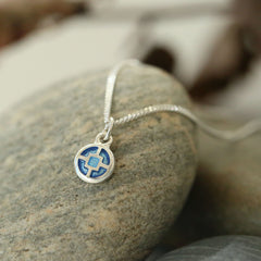 Mine Howe Petite Pendant in Misty Enamel by Sheila Fleet Jewellery