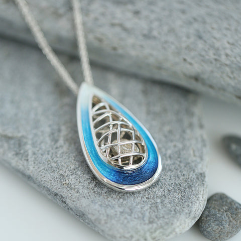 Tidal Treasures Pendant Necklace in Pentland Enamel & Pentland Enamel by Sheila Fleet Jewellery