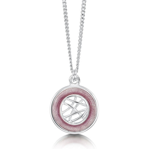 Creel Pool Pendant Necklace in Champagne Enamel by Sheila Fleet Jewellery