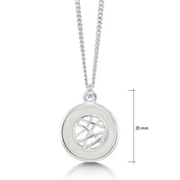 Creel Pool Pendant Necklace in Crystal Enamel by Sheila Fleet Jewellery