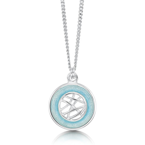 Creel Pool Pendant Necklace in Ice Enamel by Sheila Fleet Jewellery.