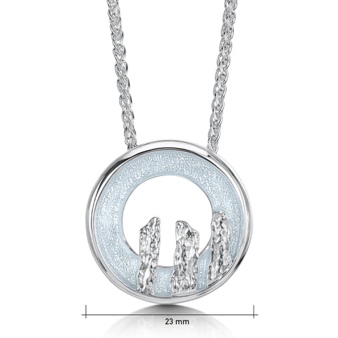Orkney Spirit Pendant in Dew Enamel by Sheila Fleet Jewellery