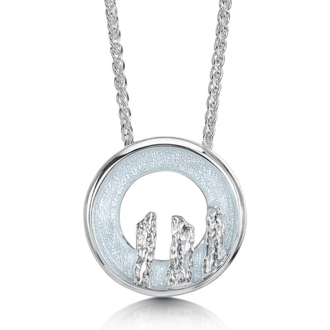 Orkney Spirit Pendant in Dew Enamel by Sheila Fleet Jewellery