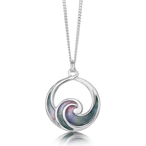 Pentland Pendant Necklace in Mill Sands Enamel by Sheila Fleet Jewellery