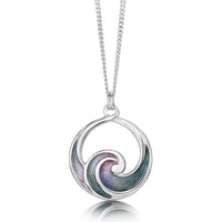 Pentland Pendant Necklace in Mill Sands Enamel by Sheila Fleet Jewellery