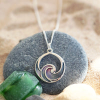 Pentland Pendant Necklace in Mill Sands Enamel by Sheila Fleet Jewellery