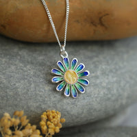 Daisies at Dawn Small Pendant in SCAA Enamel by Sheila Fleet Jewellery
