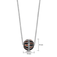 Kirkwall Ba' Dress Pendant in Dark Tan Enamel by Sheila Fleet Jewellery