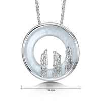 Orkney Spirit Dress Pendant in Dew Enamel by Sheila Fleet Jewellery