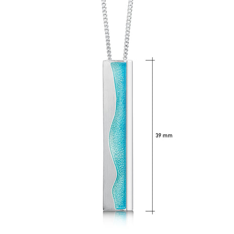 Island Panorama Occasion Pendant in Shallows Enamel by Sheila Fleet Jewellery