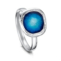 Lunar Bright Small Ring in Tropical Enamel by Sheila Fleet Jewellery