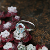 Orkney Spirit Small Ring in Blue Grey Enamel by Sheila Fleet Jewellery