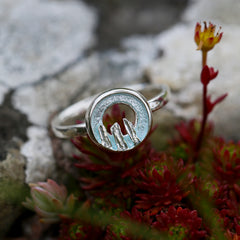 Orkney Spirit Small Ring in Dew Enamel by Sheila Fleet Jewellery