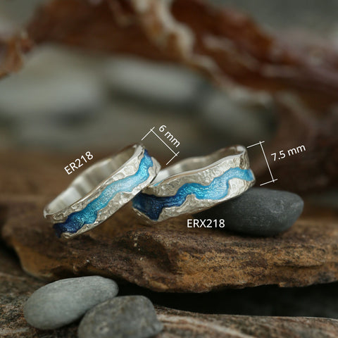 Lava Stream Ring in Pentland Enamel by Sheila Fleet Jewellery