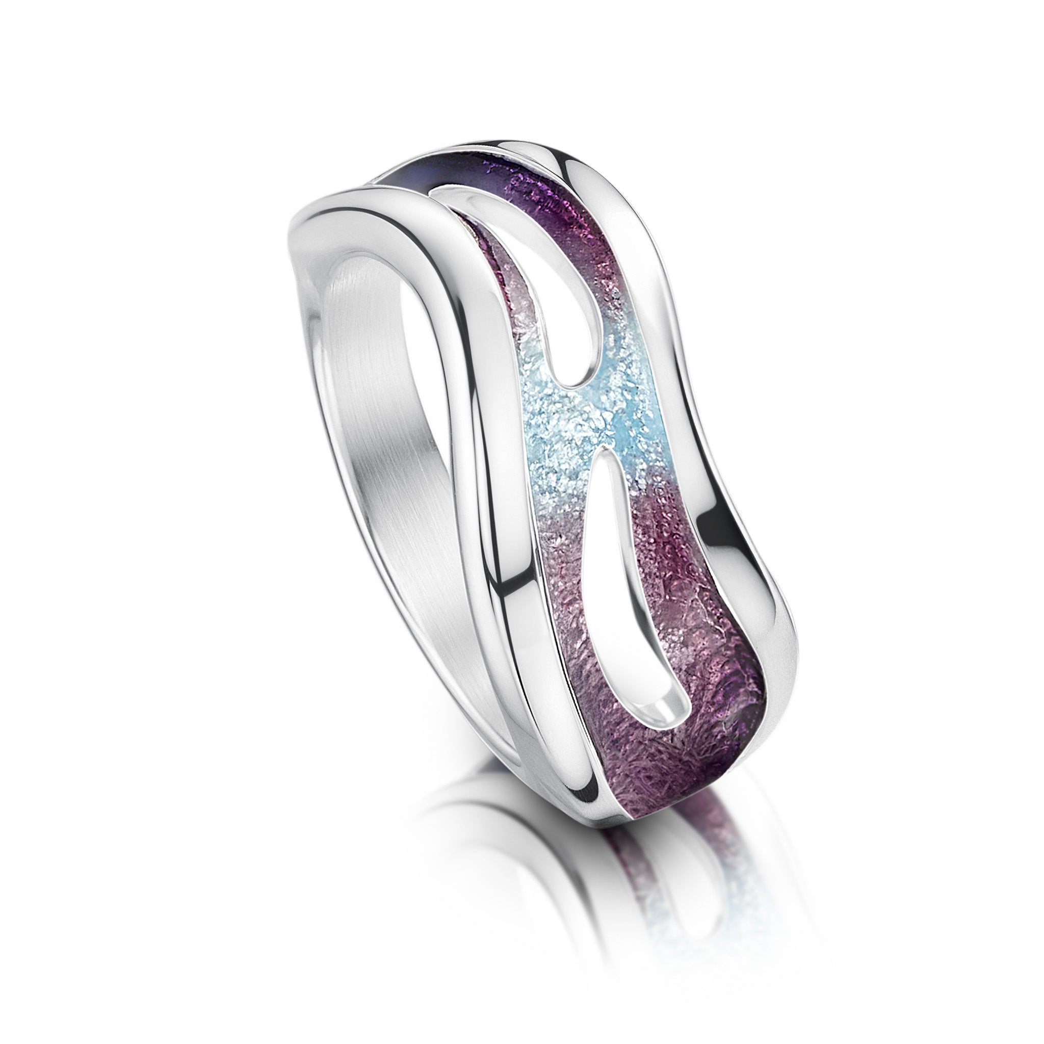 Sea Moss Ring in Sea Pink Enamel – Sheila Fleet Jewellery