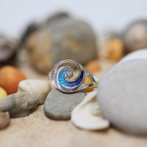 Pentland Enamelled Ring in Sterling Silver by Sheila Fleet Jewellery