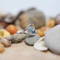 Pentland Enamelled Ring in Sterling Silver by Sheila Fleet Jewellery