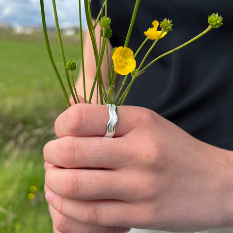 Sands of Time Ring in Crystal Enamel by Sheila Fleet Jewellery
