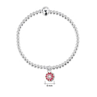 Primula Scotica Stretch Bracelet in Hot Pink Enamel by Sheila Fleet Jewellery