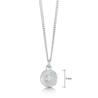 Lunar Cubic Zirconia Petite Pendant in Frost Enamel by Sheila Fleet Jewellery