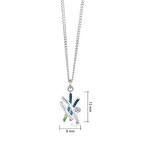 Wild Grasses Petite Pendant in Meadow Enamel by Sheila Fleet Jewellery