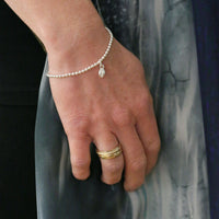 Groatie Buckie Stretch Bracelet in Sterling Silver by Sheila Fleet Jewellery