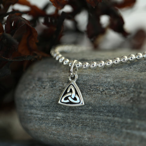 Book of Kells Stretch Bracelet in Sterling Silver by Sheila Fleet Jewellery