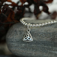 Book of Kells Stretch Bracelet in Sterling Silver by Sheila Fleet Jewellery