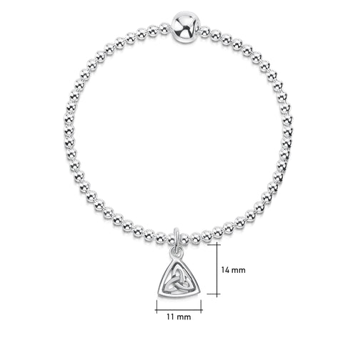 Book of Kells Stretch Bracelet in Sterling Silver by Sheila Fleet Jewellery