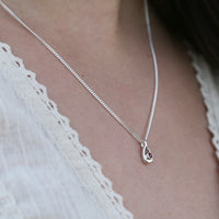 Arctic Stream Garnet Petite Droplet Pendant by Sheila Fleet Jewellery