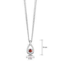 Arctic Stream Garnet Petite Droplet Pendant by Sheila Fleet Jewellery