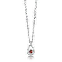 Arctic Stream Garnet Petite Droplet Pendant by Sheila Fleet Jewellery