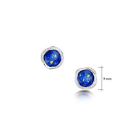 Lunar Universe Petite Stud Earrings in Midnight Gold Enamel by Sheila Fleet Jewellery