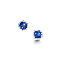 Lunar Universe Petite Stud Earrings in Midnight Gold Enamel by Sheila Fleet Jewellery