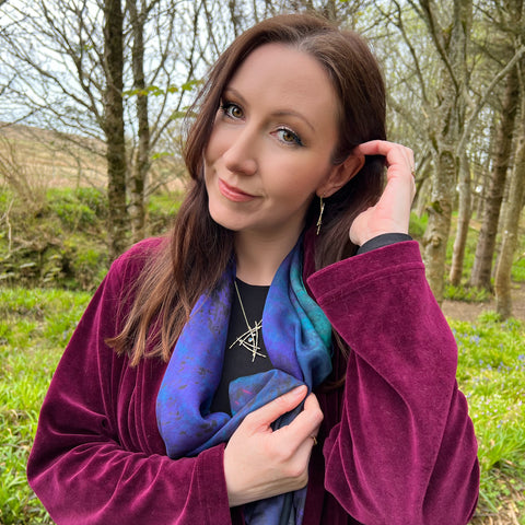 Morning Dew Dress Drop Diamond Earrings in 9ct Yellow Gold by Sheila Fleet Jewellery