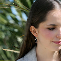 Tidal Hoop Earrings in Sterling Silver by Sheila Fleet Jewellery