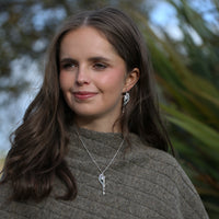 Sea Moss Baroque Pearl Pendant in Mill Sands Enamel by Sheila Fleet Jewellery