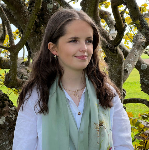 Morning Dew Diamond & Moonstone Dress Necklace in 9ct Yellow Gold