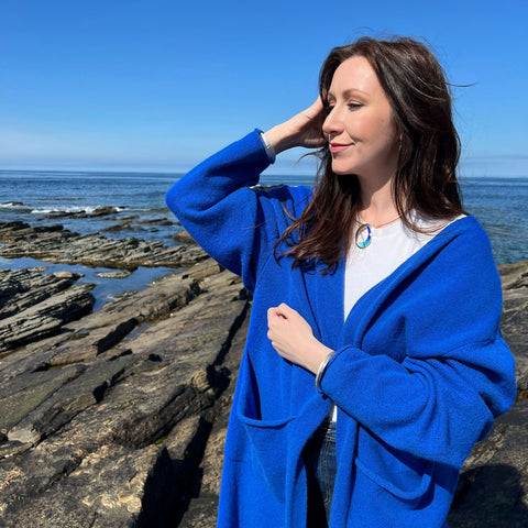 Sea & Surf Necklace in Ocean Hue Enamel