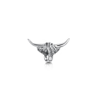 Highland Cow Lapel Pin in Sterling Silver by Sheila Fleet Jewellery