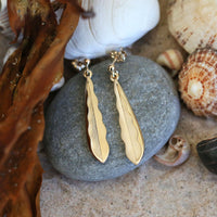 Lomond Reflections Dress Drop Earrings in 9ct Yellow Gold by Sheila Fleet Jewellery