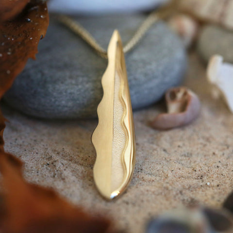 Lomond Reflections Dress Pendant in 9ct Yellow Gold by Sheila Fleet Jewellery