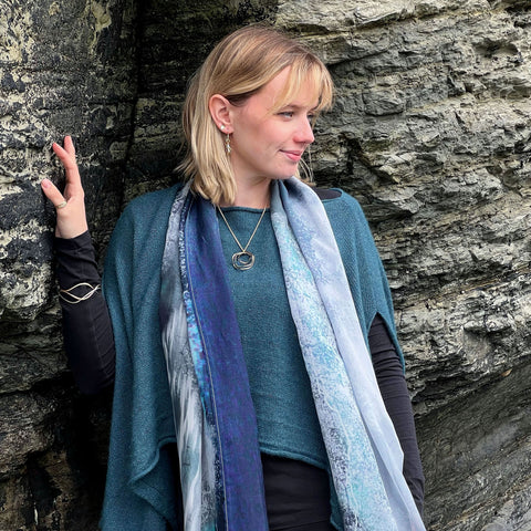 Tidal 3-part Pendant in 9ct Yellow, White & Rose Gold by Sheila Fleet Jewellery