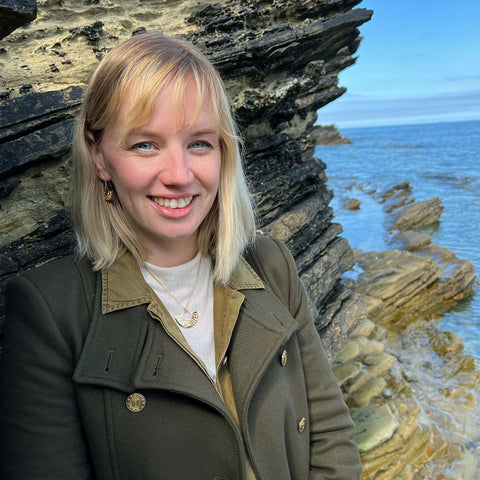 Runic Pendant Necklace in 9ct Yellow Gold by Sheila Fleet Jewellery