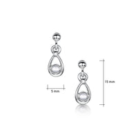 Moonstone Droplet Earrings in Sterling Silver by Sheila Fleet Jewellery