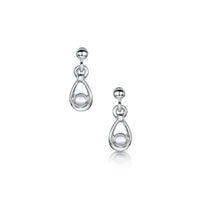 Moonstone Droplet Earrings in Sterling Silver by Sheila Fleet Jewellery